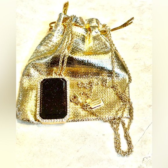 Kate Spade Night Sky Jewels Resin Pendant Neck-lace, Blue with crystals - Picture 8 of 8